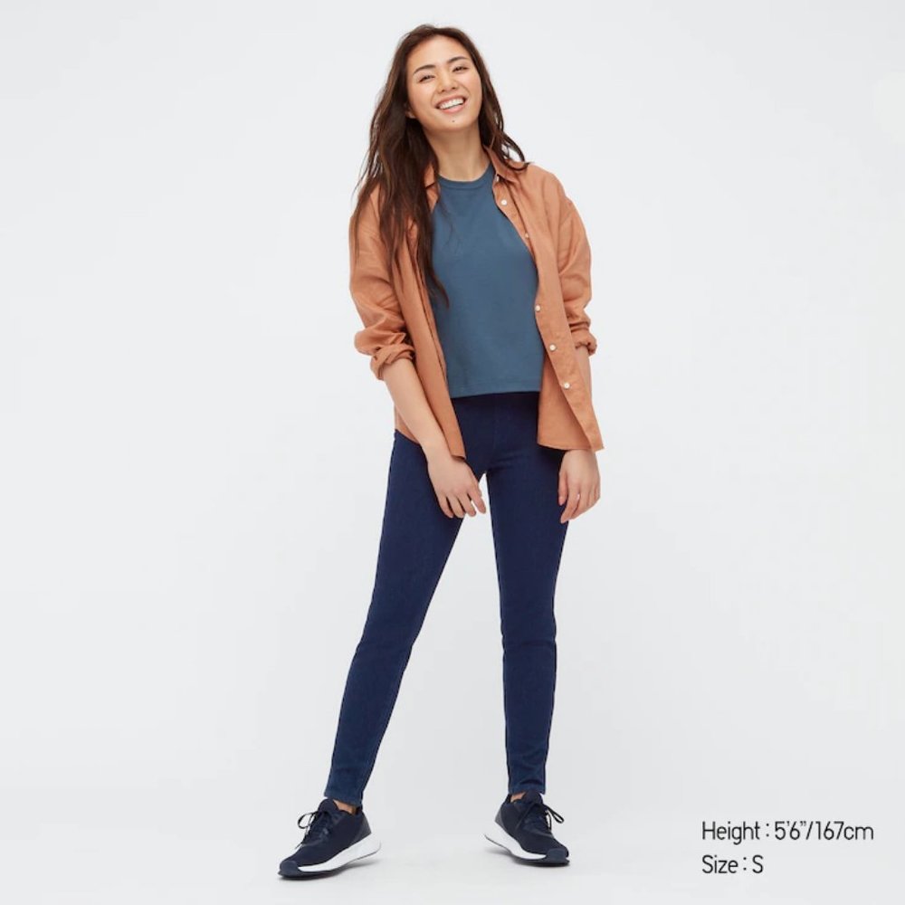👖 uniqlo dark wash jeggings
